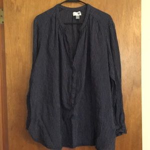 Blue linen tunic